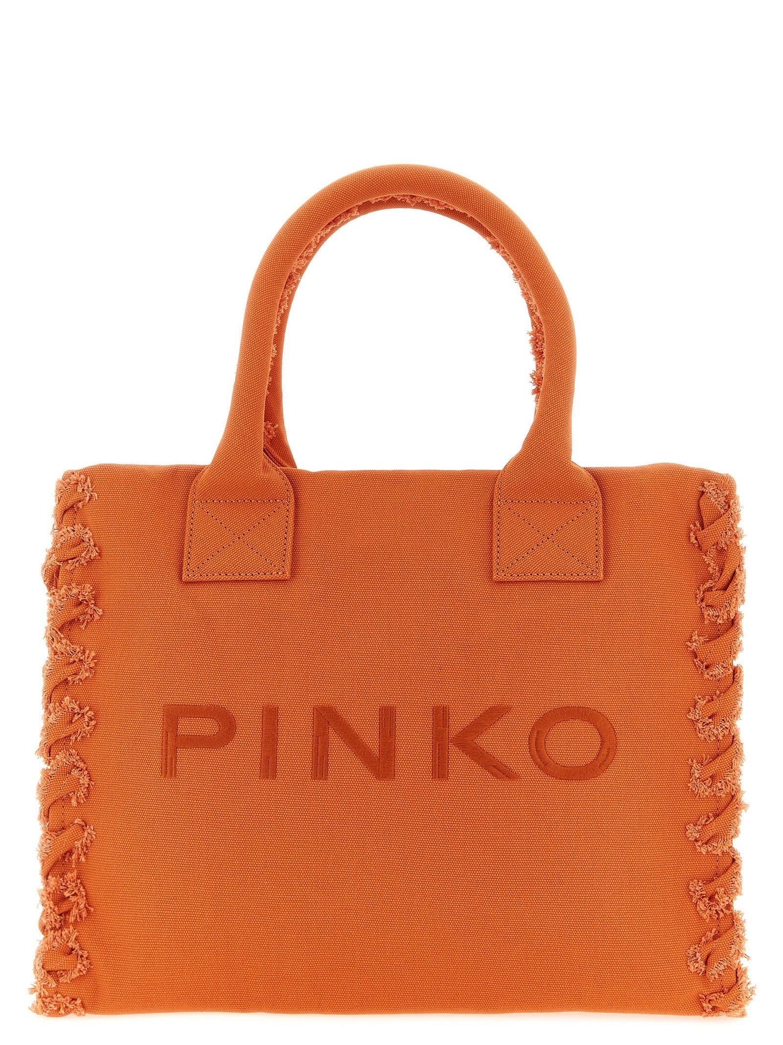 Pinko Medium Beach Shopping Bag Orange