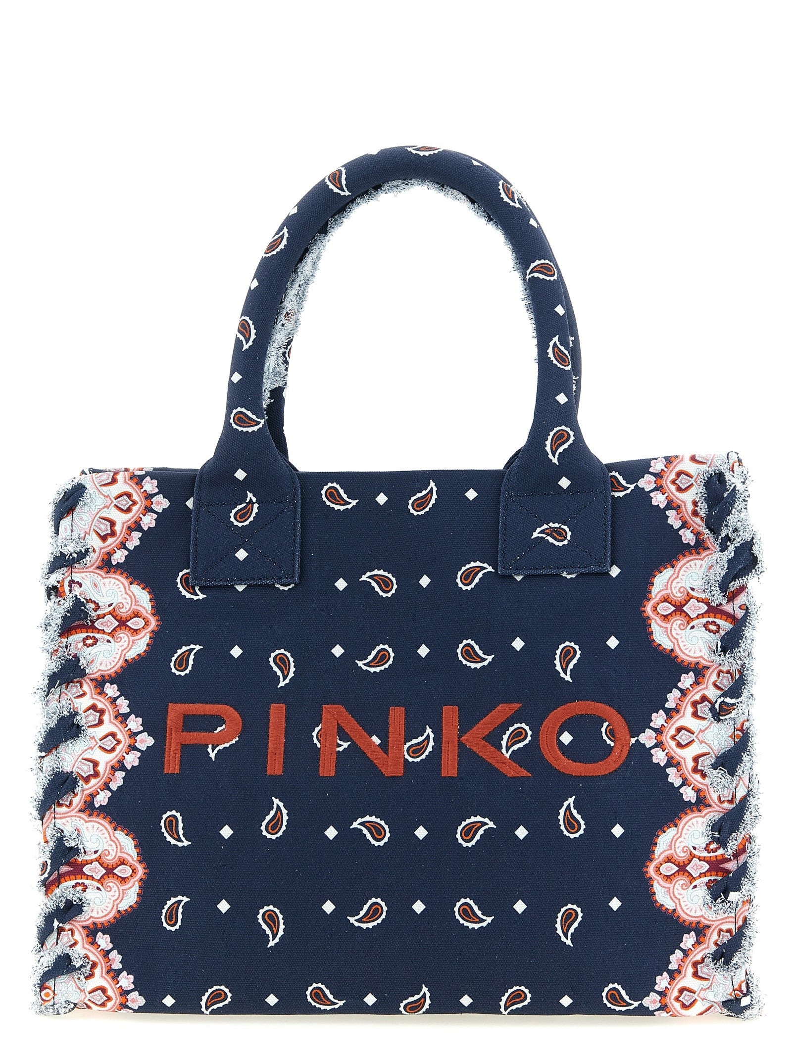 Pinko Medium Beach Shopping Bag Blue