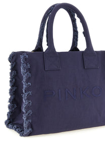 Pinko Medium Beach Shopping Bag Purple