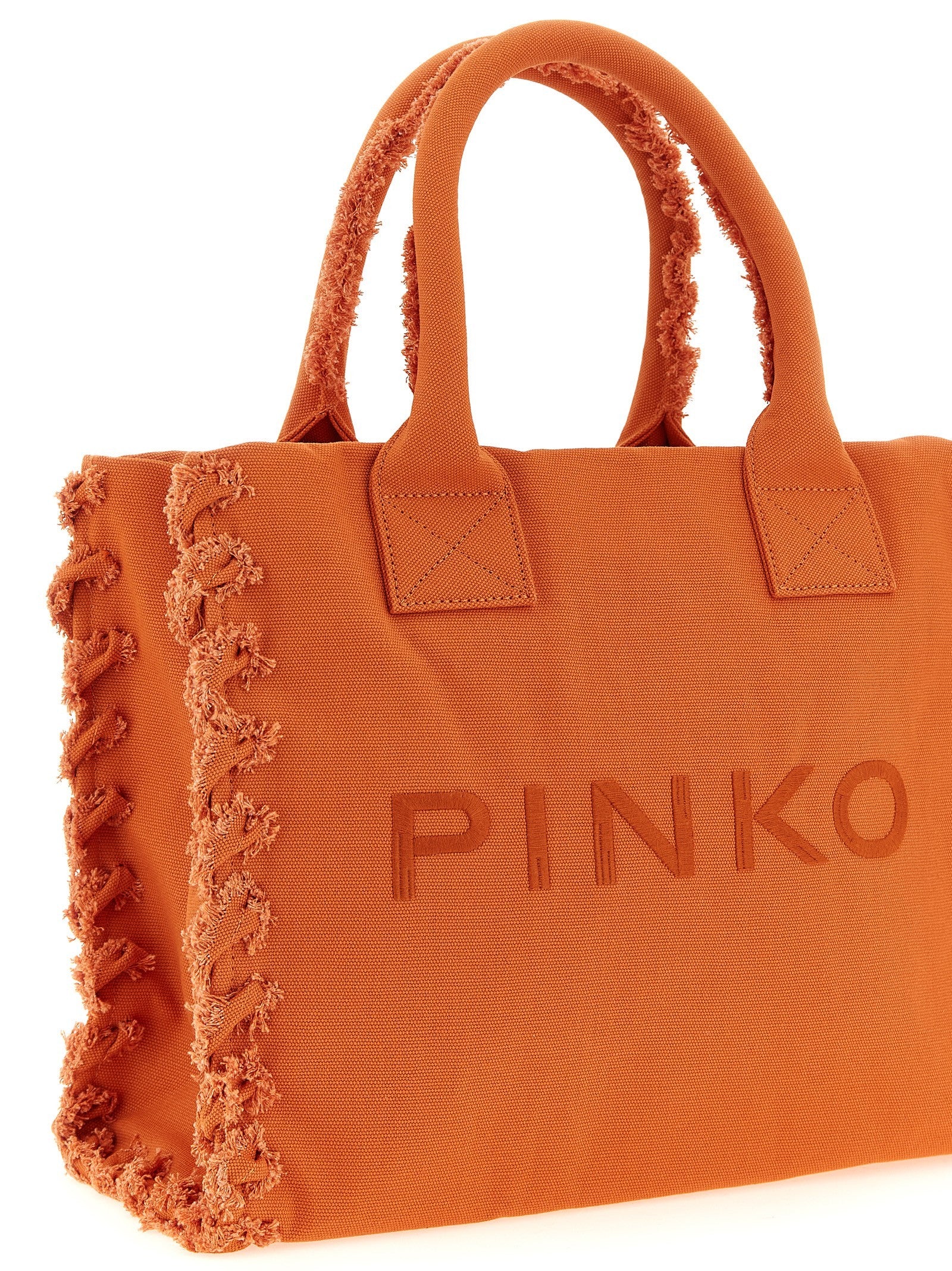 Pinko Medium Beach Shopping Bag Orange