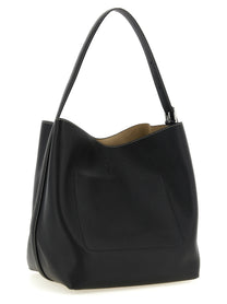 Toteme Medium Belted Tote Shoulder Bag Black