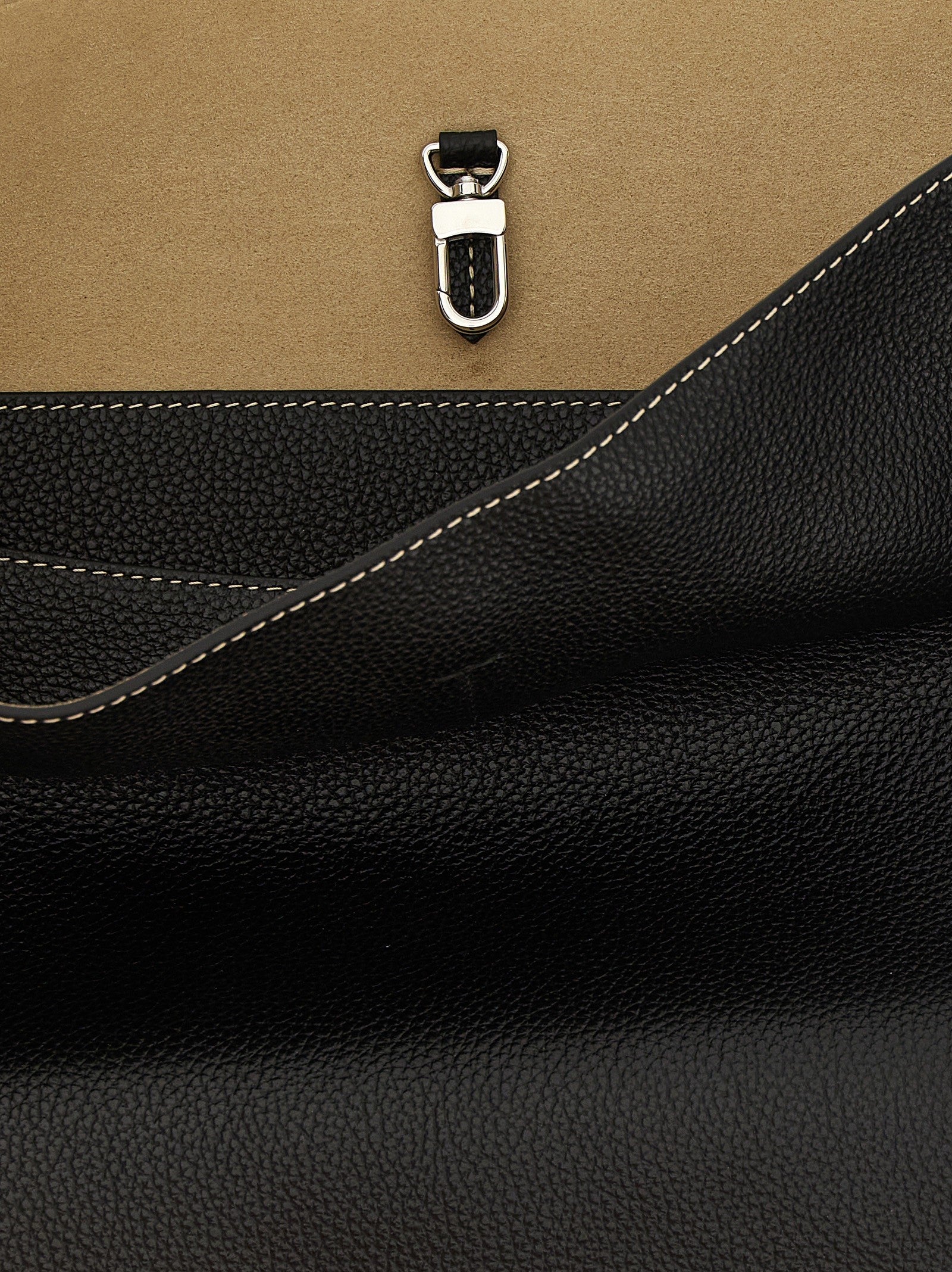 Toteme Medium Belted Tote Shoulder Bag Black