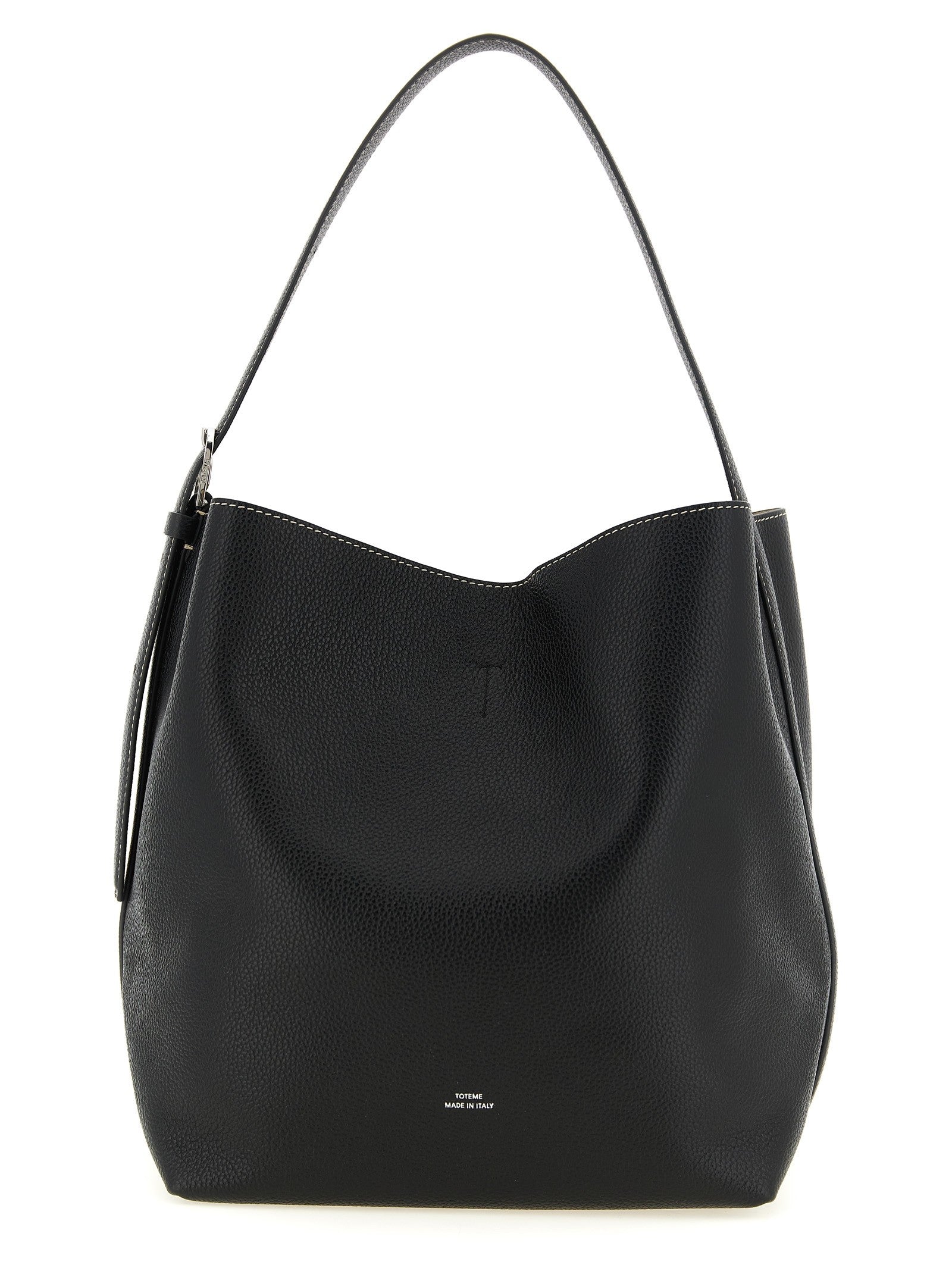 Toteme Medium Belted Tote Shoulder Bag Black