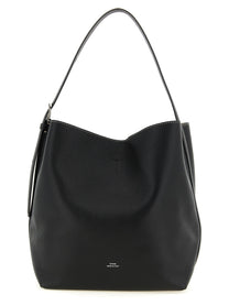 Toteme Medium Belted Tote Shoulder Bag Black