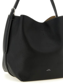 Toteme Medium Belted Tote Shoulder Bag Black