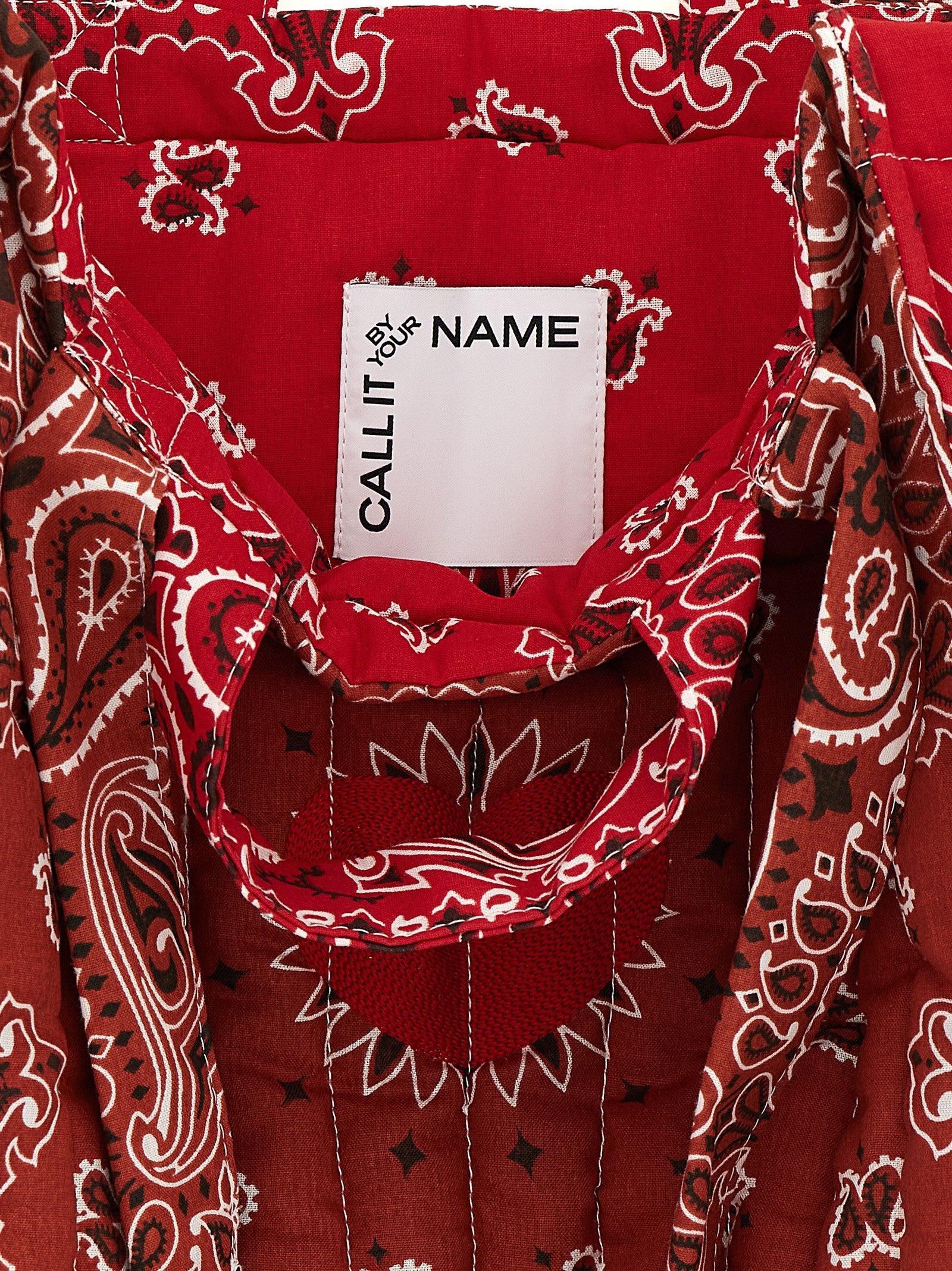 CALL IT BY YOUR NAME Medium Cabas Hert Shopping Bag Red