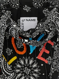 CALL IT BY YOUR NAME Medium Cabas Shopping Bag Black