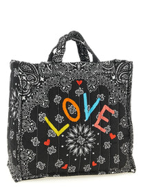 CALL IT BY YOUR NAME Medium Cabas Shopping Bag Black