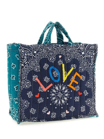 CALL IT BY YOUR NAME Medium Cabas Shopping Bag Blue