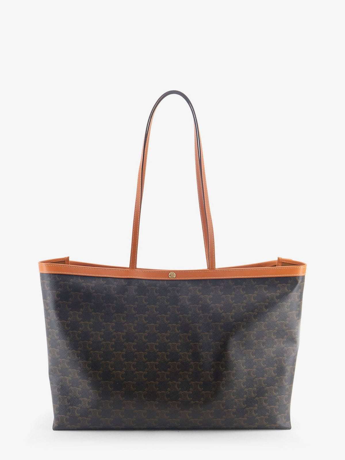 Celine Women's Medium Cabas Triomphe Canvas Shoulder Bag MIEL