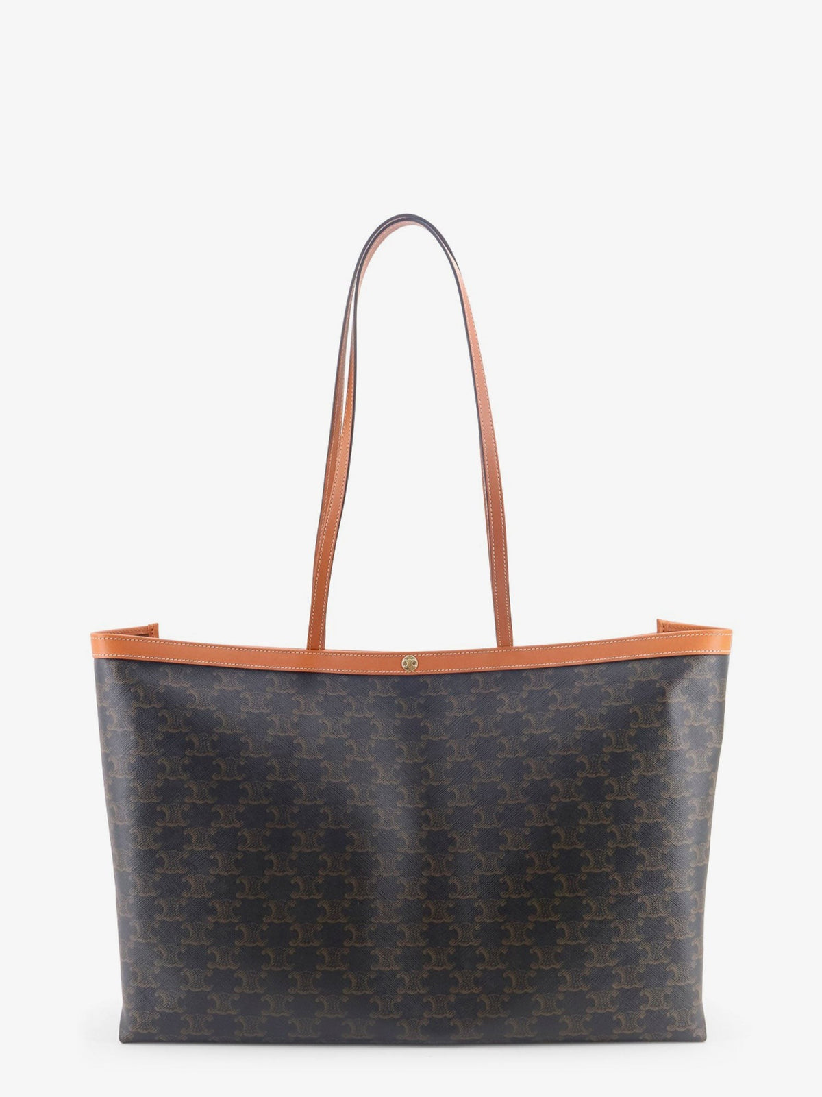 Celine Women's Medium Cabas Triomphe Canvas Shoulder Bag MIEL