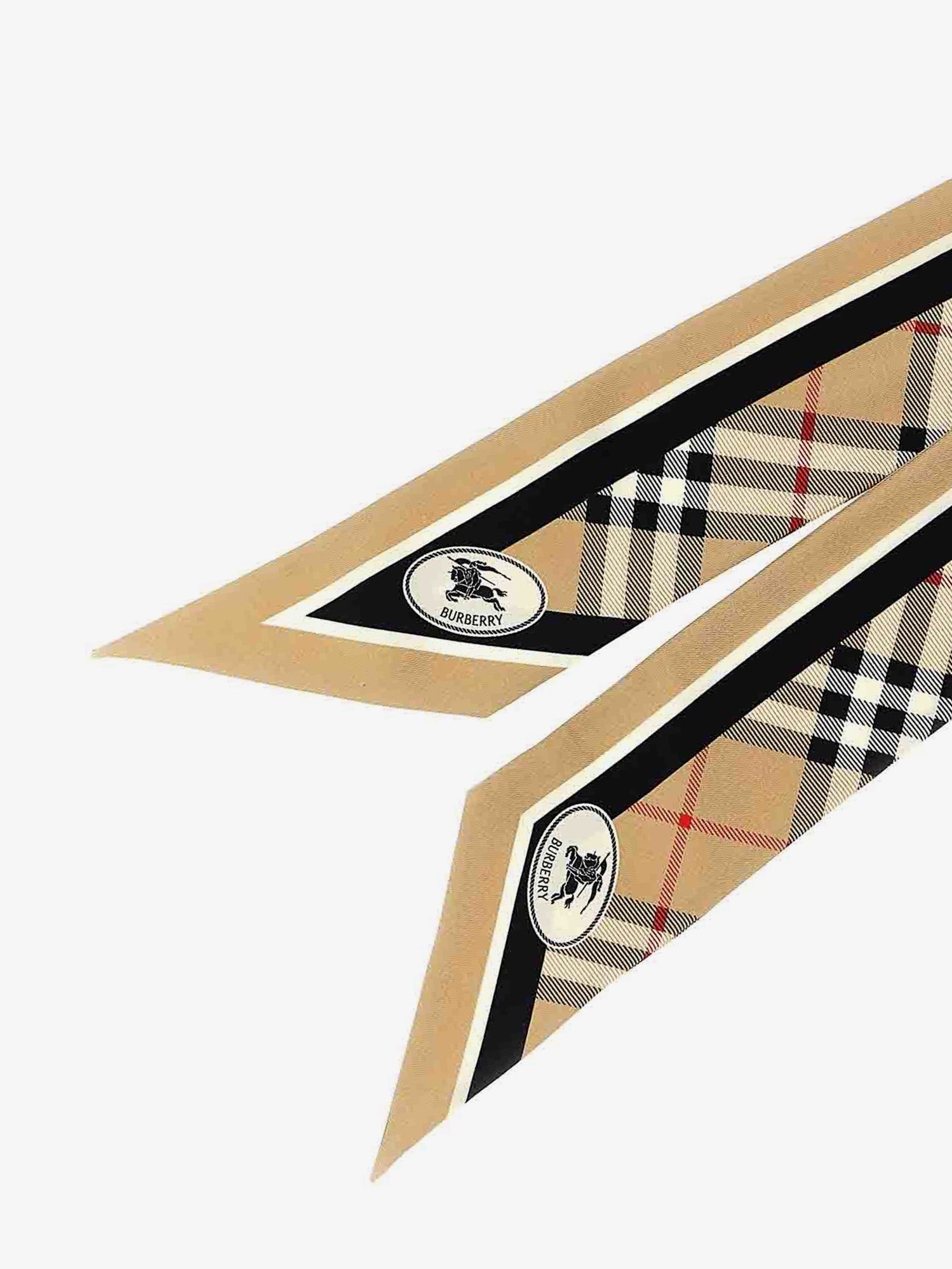 Burberry Women's Medium Check Silk Bandeau Beige