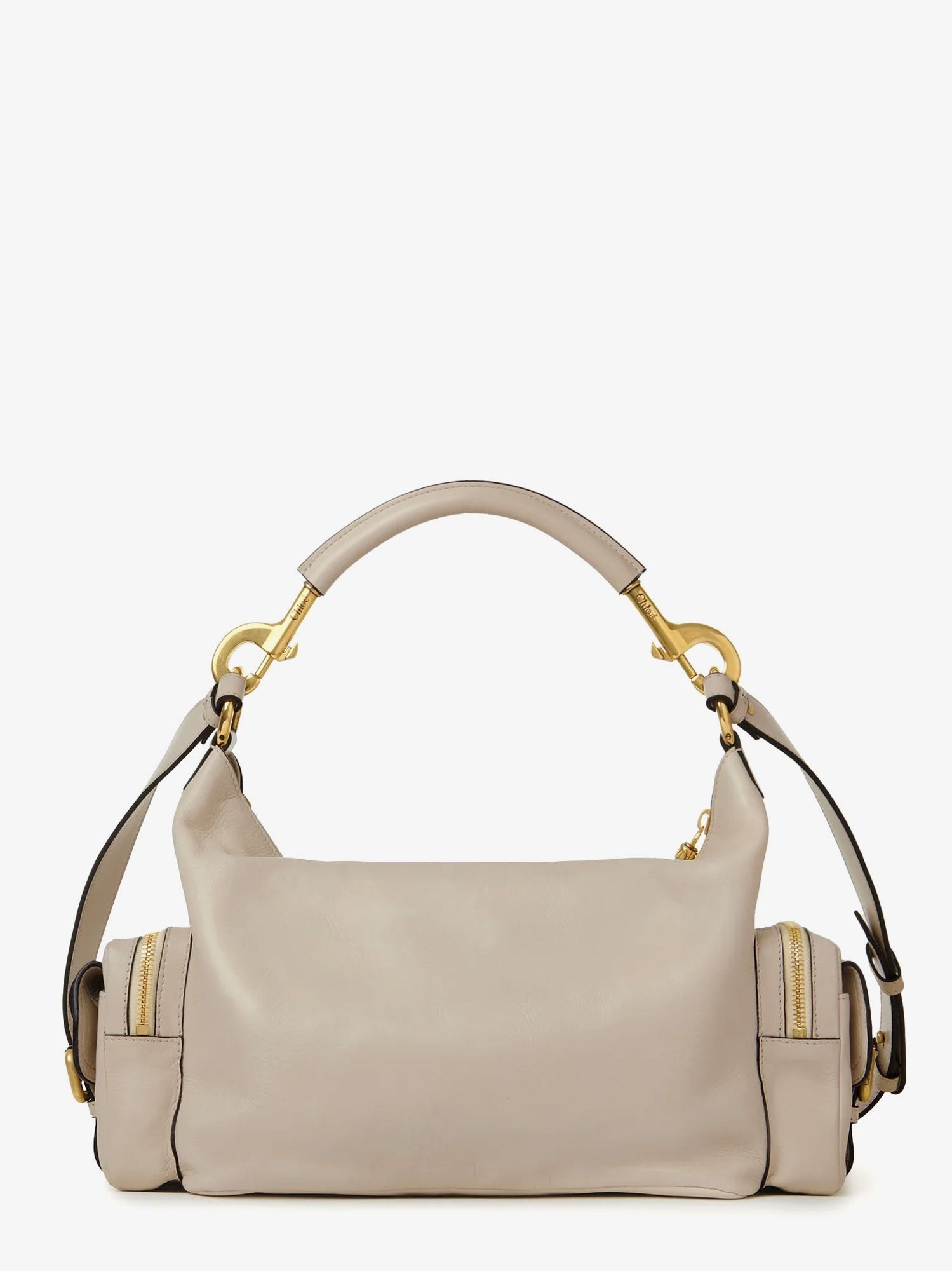 Chloé Women's Medium Double Carry Leather Shoulder Bag Brown