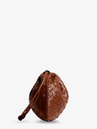 Bottega Veneta Women's Medium Dustbag Leather Clutch Bag Beige, view 3