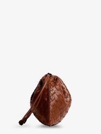 Bottega Veneta Women's Medium Dustbag Leather Clutch Bag Beige