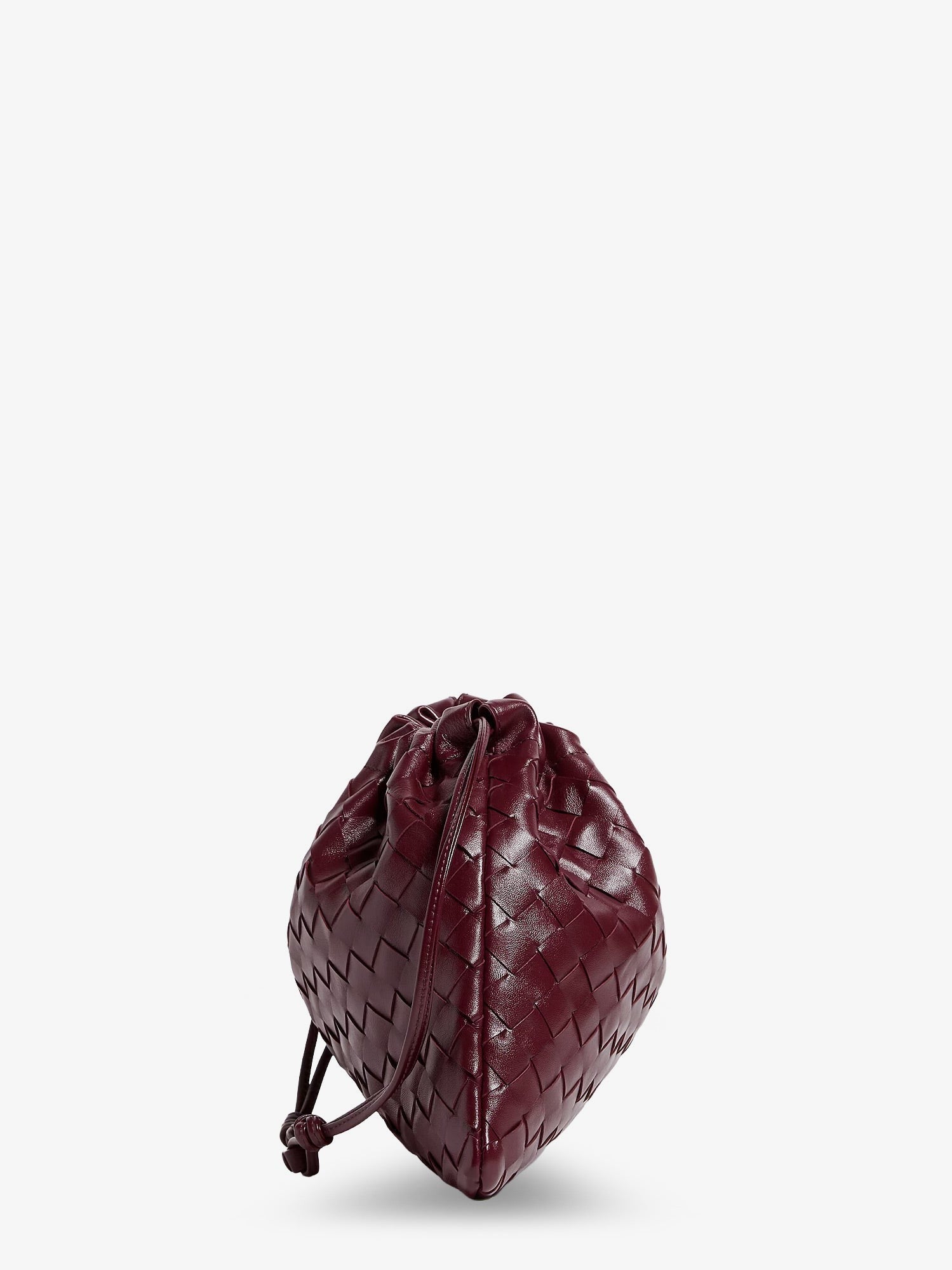 Bottega Veneta Women's Medium Dustbag Leather Clutch Bag Red