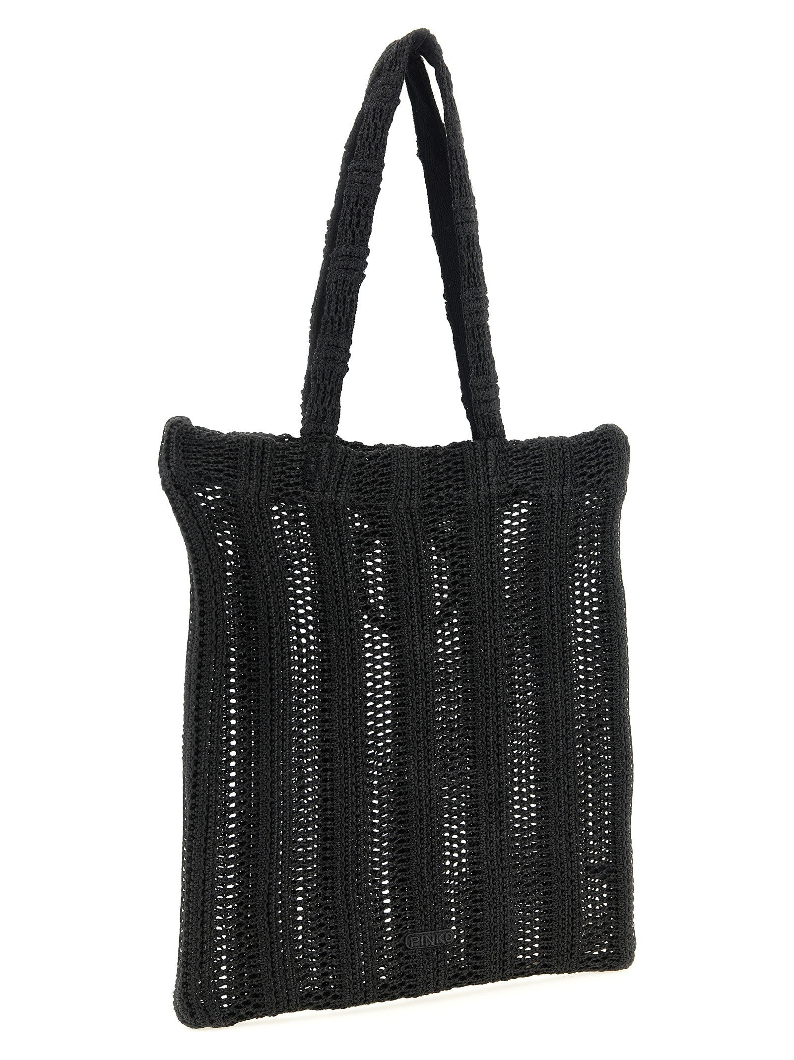 Pinko Medium Easy Tote Shopping Bag Black