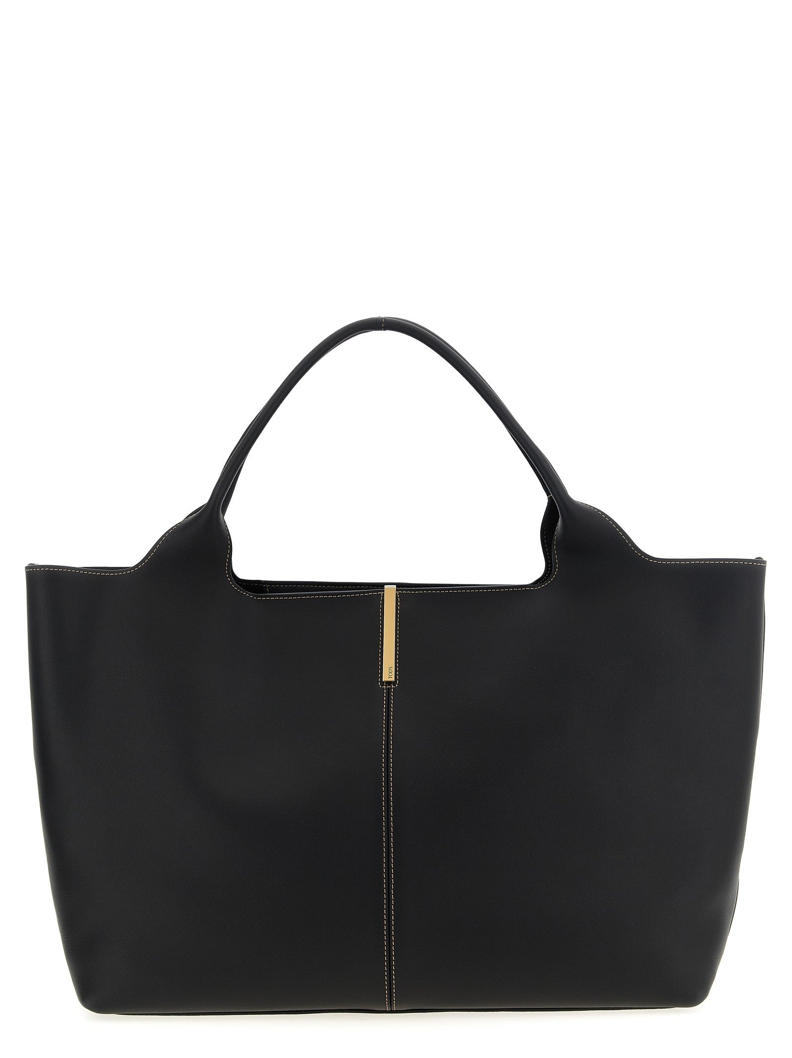 Tod's Medium Ebr Shopping Bag Black