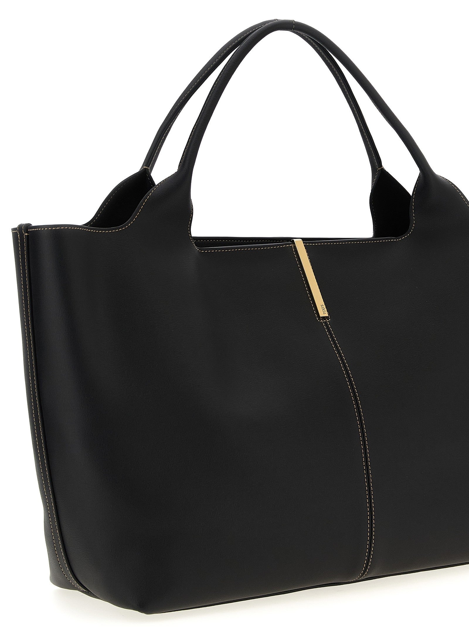 Tod's Medium Ebr Shopping Bag Black