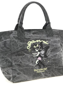 Ganni Medium Fairy Shopping Bag Black