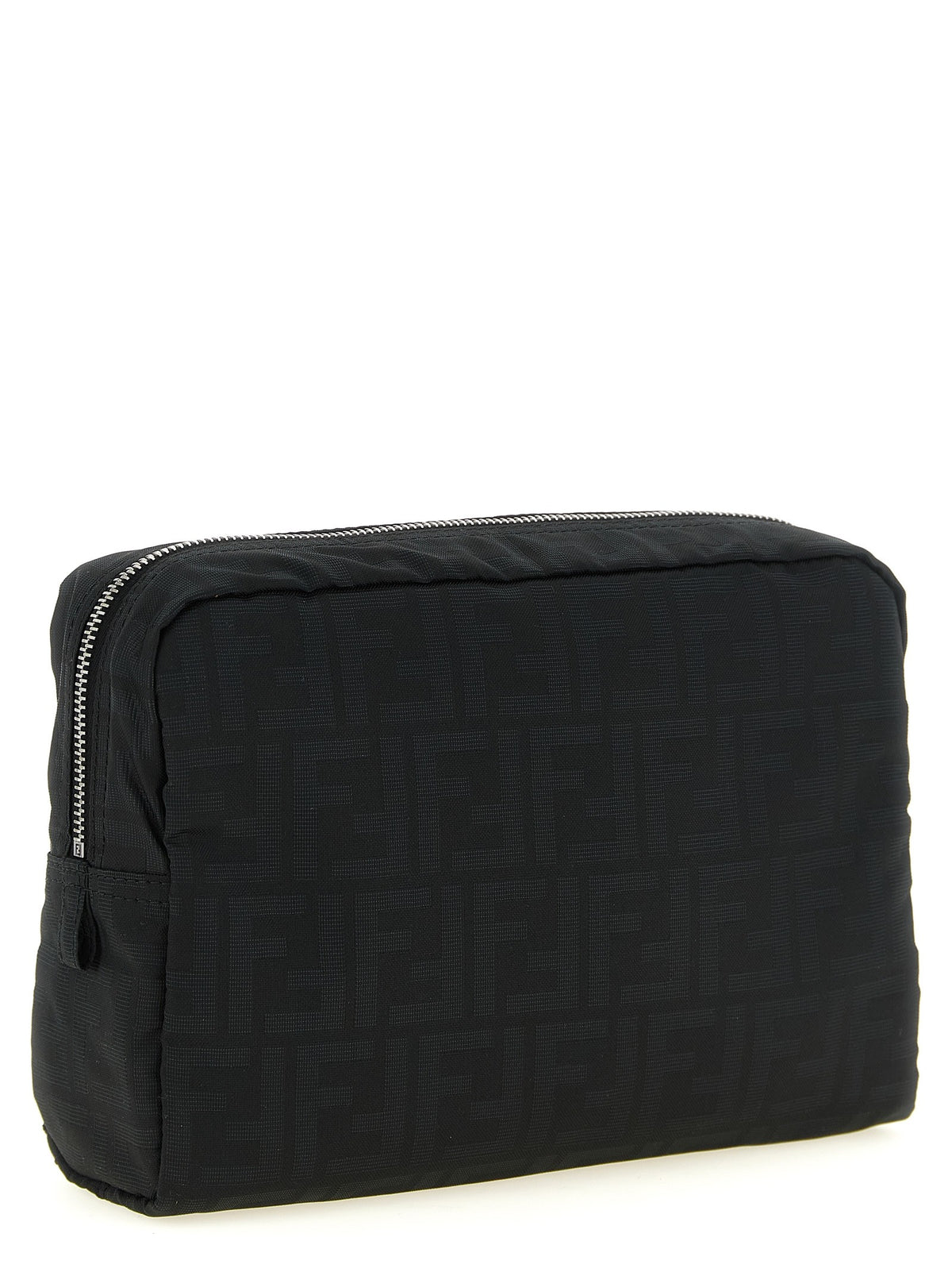 Fendi Men's Superlight FF Zucca Fabric Beauty Case Black, view 2