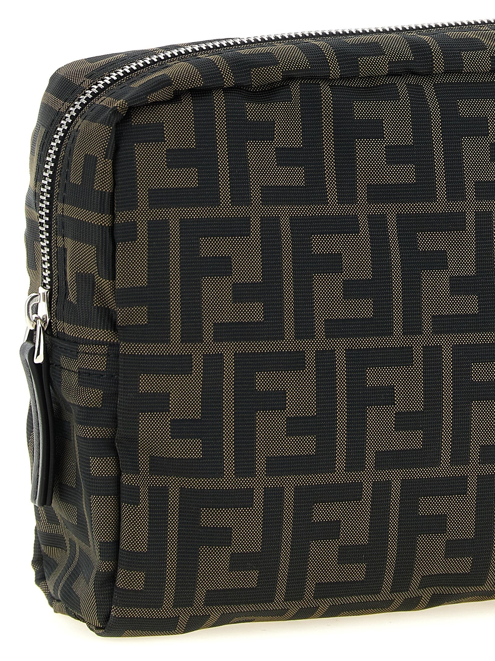 Fendi Men's Superlight FF Zucca Fabric Beauty Case Black