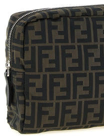 Fendi Men's Superlight FF Zucca Fabric Beauty Case Black