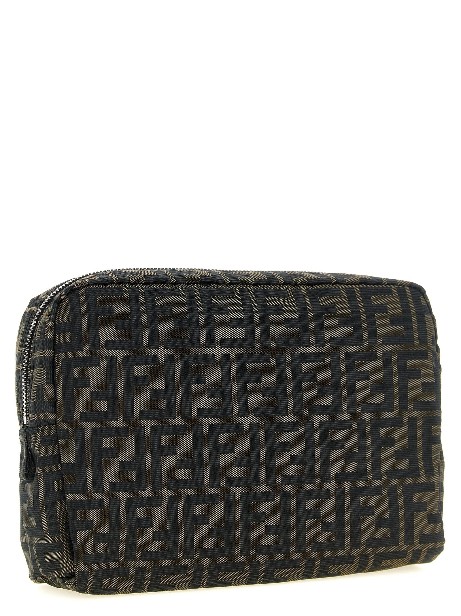 Fendi Men's Superlight FF Zucca Fabric Beauty Case Black