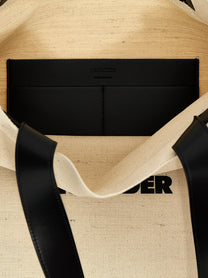 Jil Sander Medium Flat Shopping Bag White
