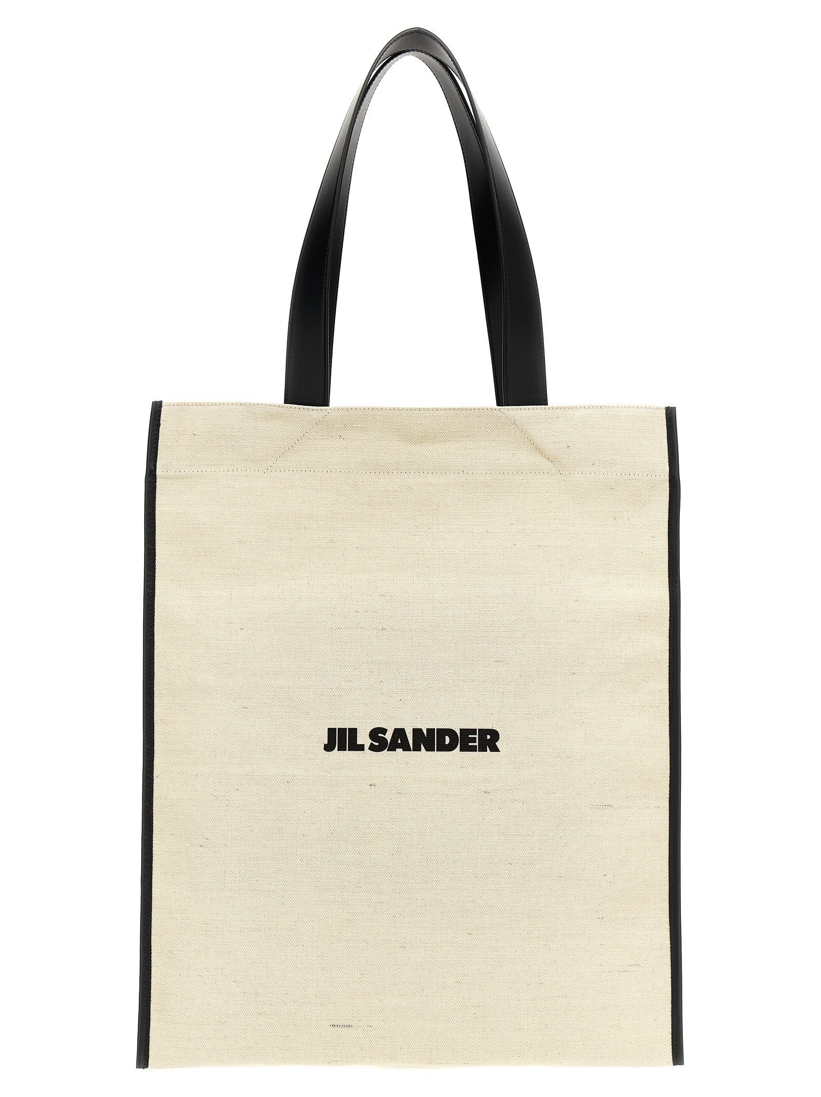 Jil Sander Medium Flat Shopping Bag White