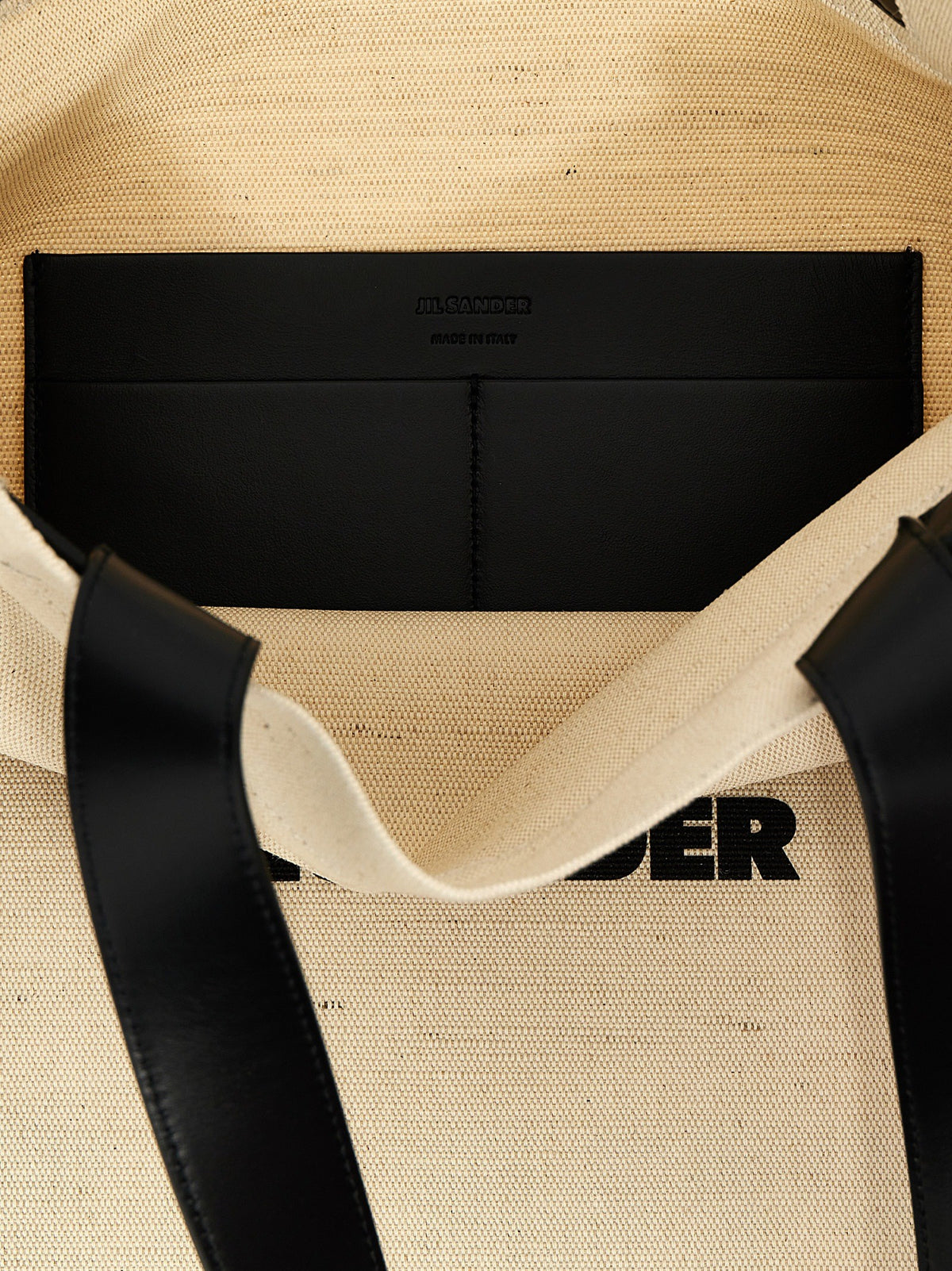 Jil Sander Medium Flat Shopping Bag White