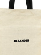 Jil Sander Medium Flat Shopping Bag White, view 3
