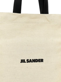 Jil Sander Medium Flat Shopping Bag White