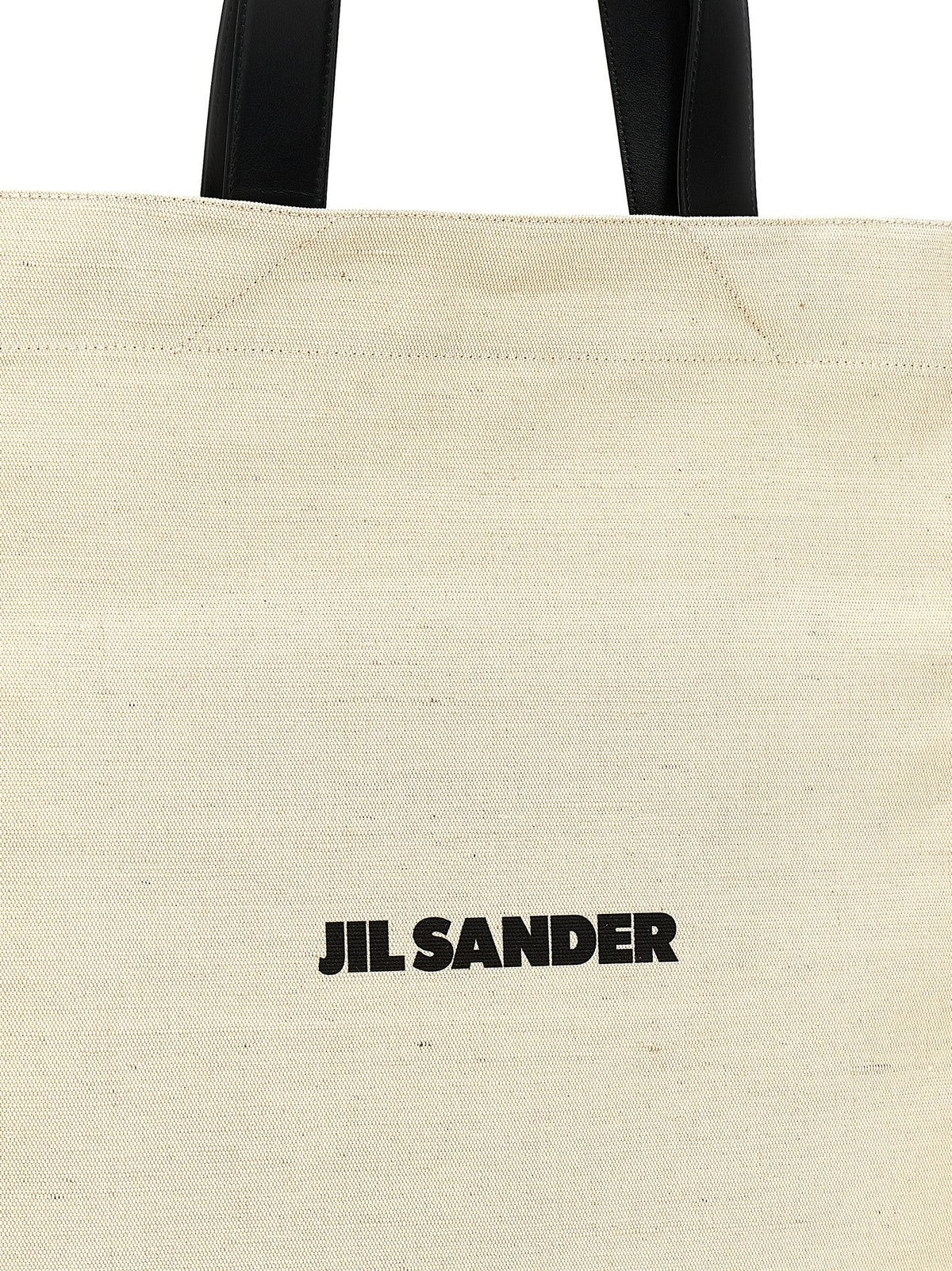 Jil Sander Medium Flat Shopping Bag White, view 3