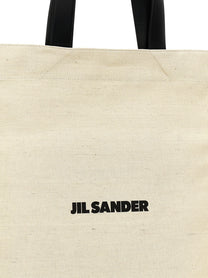Jil Sander Medium Flat Shopping Bag White
