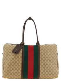 Gucci Medium GG Duffel Bag Beige