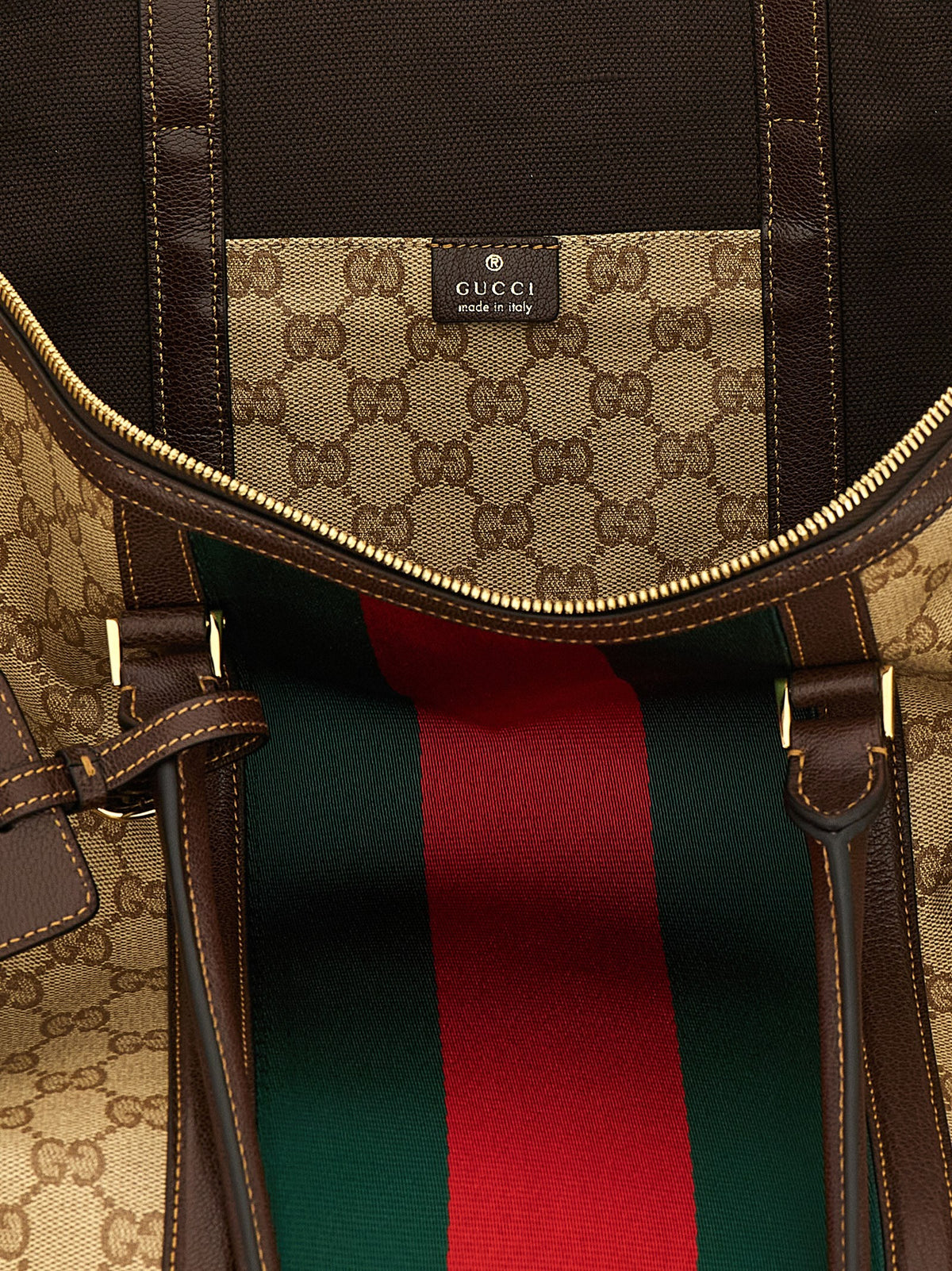Gucci Medium GG Duffel Bag Beige