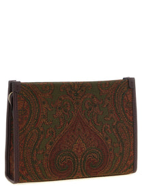 ETRO Medium Jacquard Pouch Gold