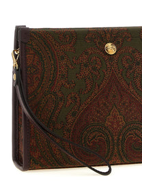 ETRO Medium Jacquard Pouch Gold