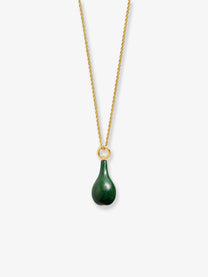 Toteme Women's Medium Jade Drop Necklace Green