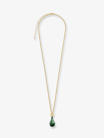 Toteme Women's Medium Jade Drop Necklace Green