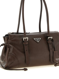 PRADA Medium Karin Shopping Bag Brown