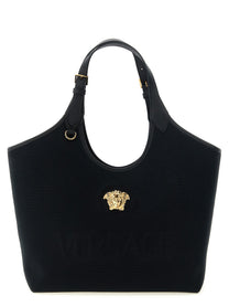 Versace Medium La Medusa Shopping Bag Black