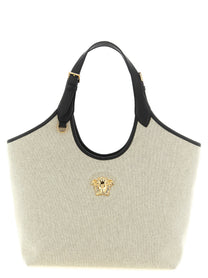 Versace Medium La Medusa Shopping Bag Beige
