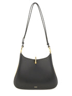 Rabanne Women's Medium Leather Ring Bag Black