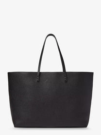 Fendi Women's Medium Leather Roll Shopping Bag Black