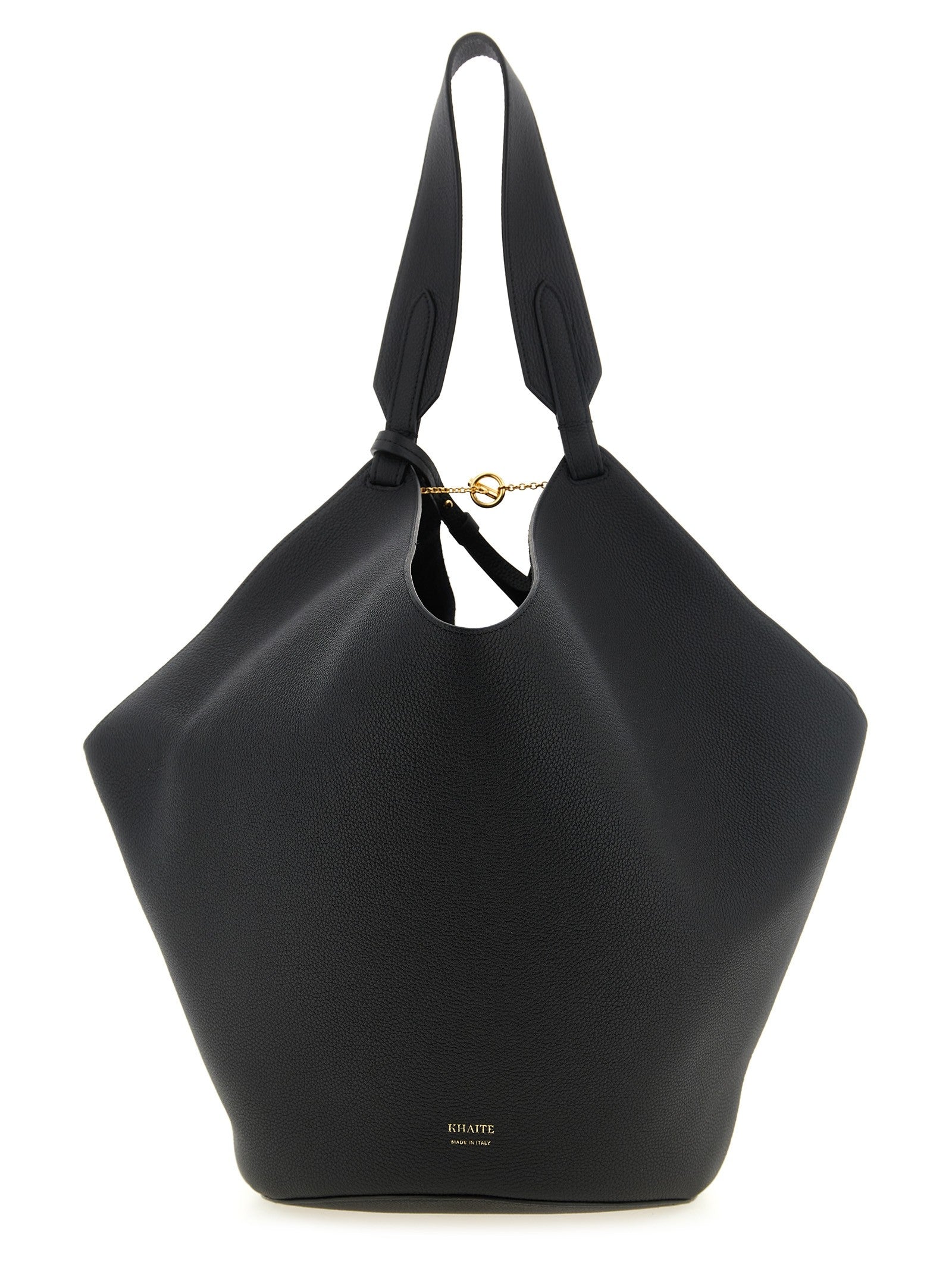 Khaite Medium Lotus Shopping Bag Black