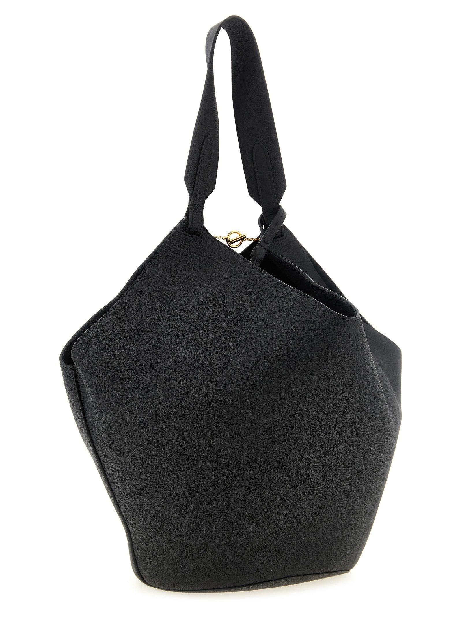 Khaite Medium Lotus Shopping Bag Black