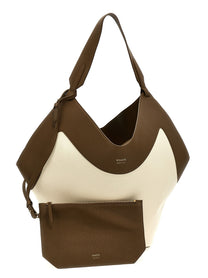 Khaite Medium Lotus Tote Shopping Bag Gold