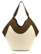 Khaite Medium Lotus Tote Shopping Bag Gold
